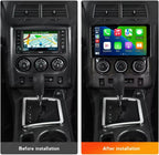 Car Radio for Dodge Challenger 2008 2009 2010 2011 2012 2013 2014 Stereo Upgrade Dash Kit,1+32GB 9" IPS Touch Screen Head Unit w/Car-Play & Android Auto/SWC/Rear View GPS Navigation(Black)