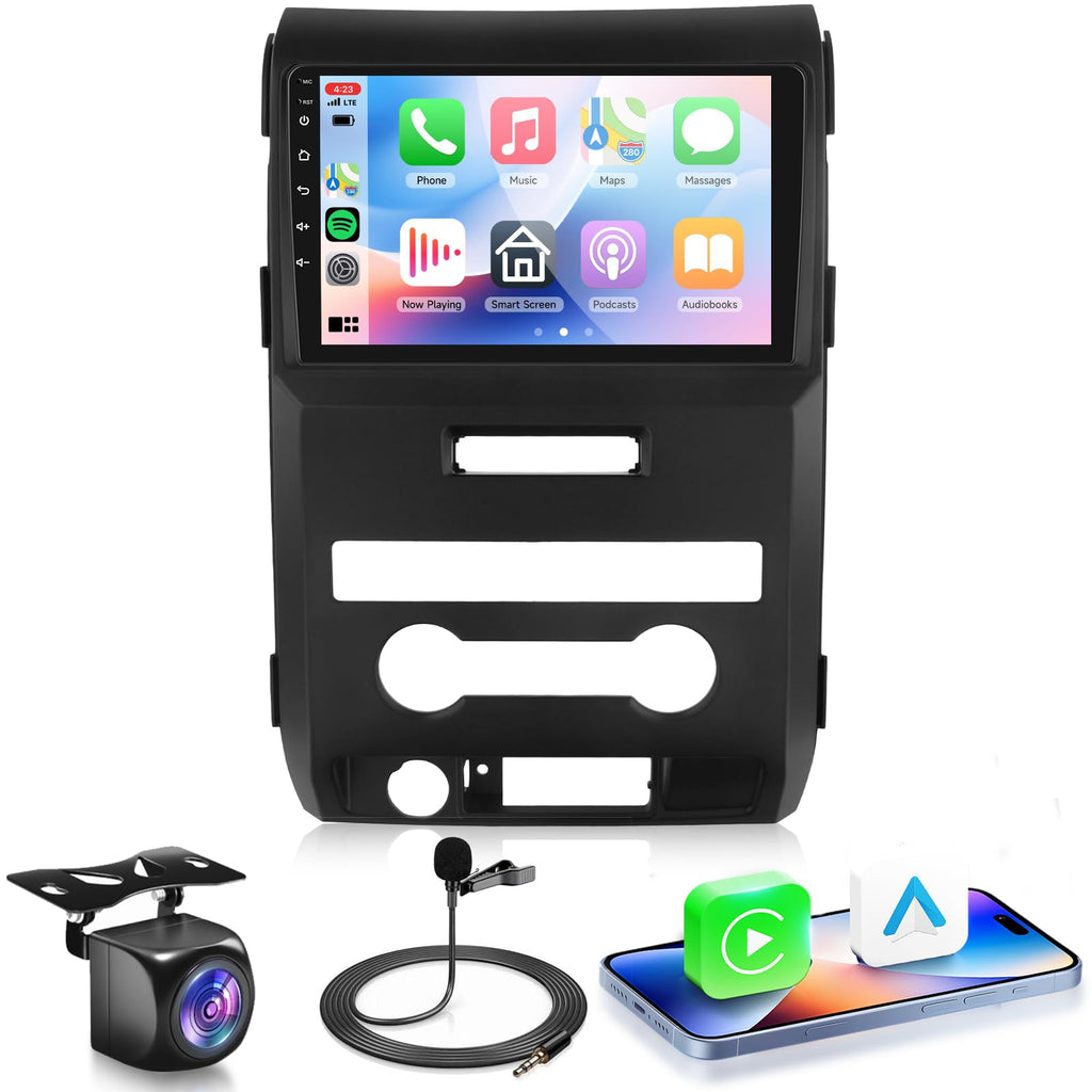 4G+128G Android 15 Car Radio for Ford F150 2009-2014, Wireless CarPlay