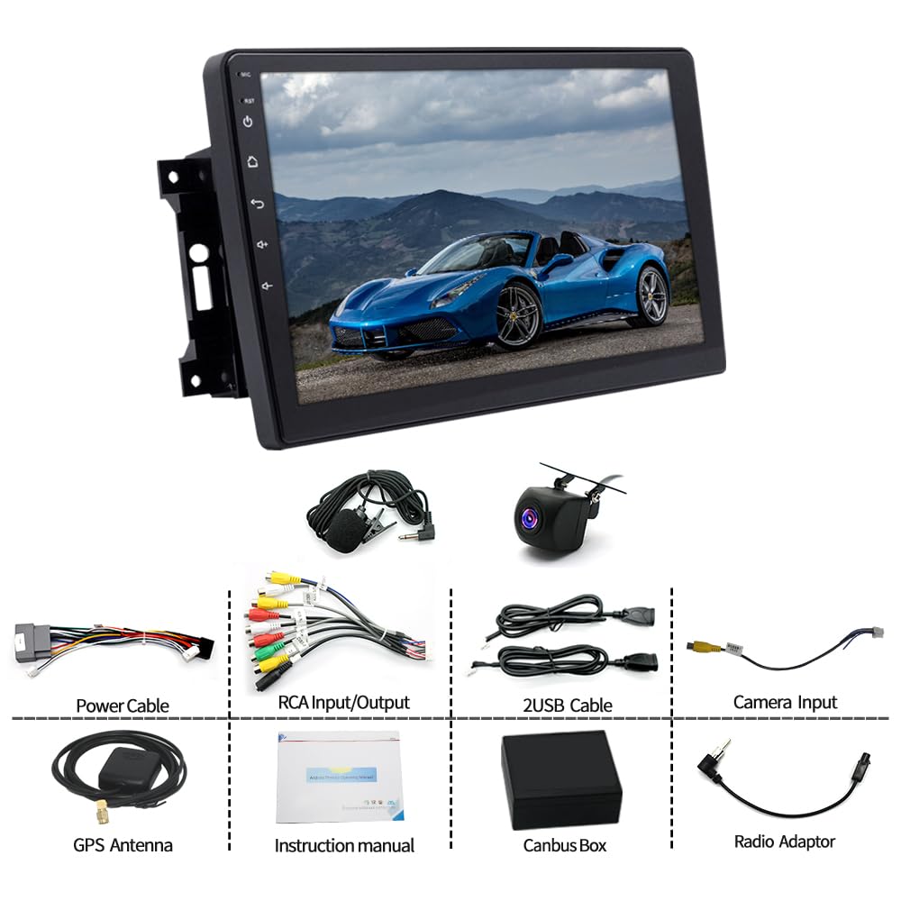 2 Din Car Stereo Upgrade Radio for Jeep Patriot Compass 2010-2016