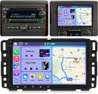 Car Radio for Chevy Impala 2006-2013 w/Wireless CarPlay Android Auto, 2+32G
