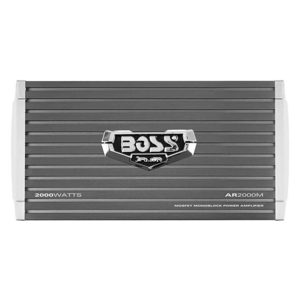 BOSS Audio AR2000M Armor 2000W Class A/B Monoblock Car Amp, 2-8 Ohm, 2-Pack