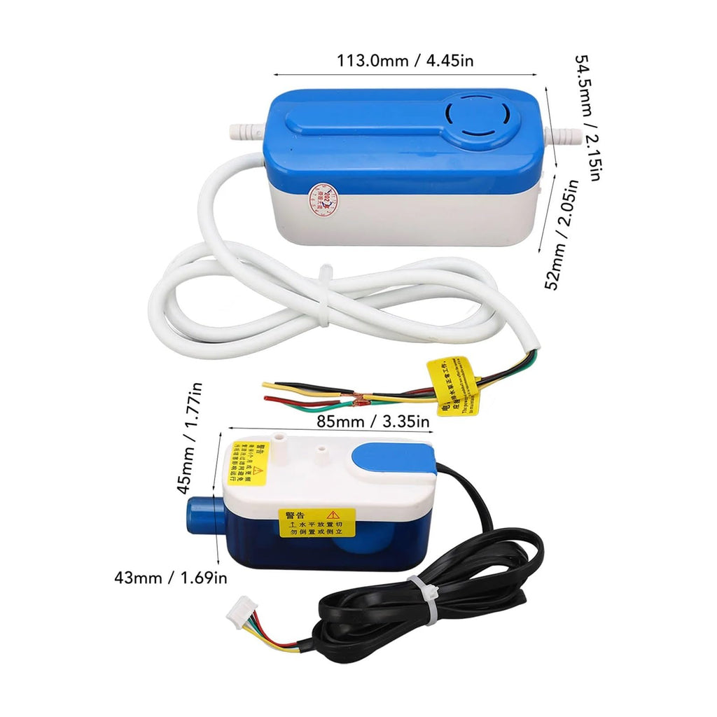 Filling Machine, HVAC Condensate Drain Pump Silent Portable 3W Detachable Conditer Condensate Pump for Dehumidifier
