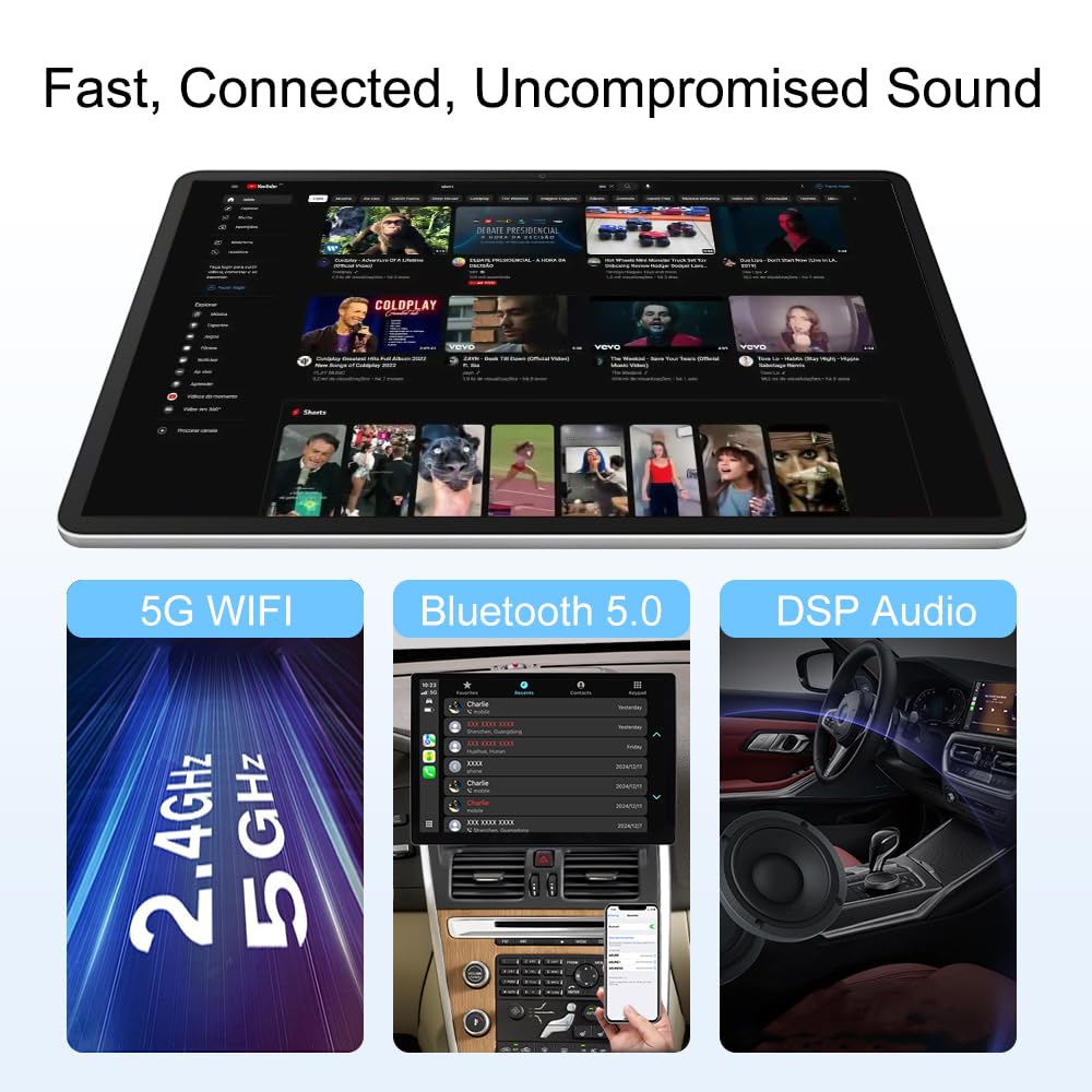 13.1 Inch Car Stereo Radio for Dodge Ram 1500 2500 3500 2013-2018 Manual AC