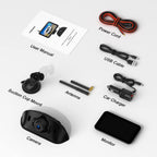 Upgraded 1080P Wireless RV Backup Camera, 5" Full/Split Screen Recording Monitor, Rear-View Camera Adapted to Pre-Wired Mount, Digital Signal for RV Truck Trailer Camper (DW5)