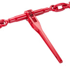 VEVOR Chain and Binder Kit 3/8 in-1/2 in, Ratchet Load Binders 8267 lbs Working Strength, Ratchet Binders and Chains, 3/8 in x 10 ft G80 Chains with G70 Hooks, for Truck, Tie Down, Hauling, Towing