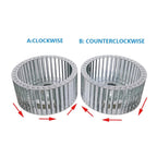 A/C Blower Motor Fan Prat Parts Stainless Steel Riveted Multi-Wing Wind Turbine Forward Tilting Centrifugal Fan Impeller