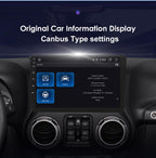 Android 14 Car Radio Stereo for Jeep Wrangler/Jeep Compass/Jeep Liberty/Dodge Ram /, 8 Core 4+32GB 10.1" QLED Touchscreen GPS Navigation Head Unit with CarPlay Android Auto Bluetooth DSP