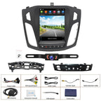 2+64G Android 14 Double Din Car Stereo Radio for Ford Focus 2012-2018, 9.7" Touch Screen Car Radio for Focus w/Wireless Carplay Android Auto GPS Bluetooth WiFi RDS DSP SWC Mic Backup Camera