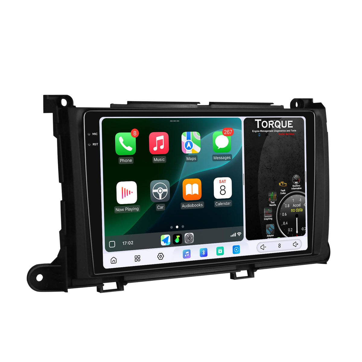 JOYING Car Radio for Toyota Sienna 2011-2014 Android 13 Head Unit 9.5" 2K QLED Touch Screen Car Stereo 12GB+256GB with Carplay & Android Auto, GPS Navigation, Bluetooth, SWC, AM/FM(JY-TT176N12)