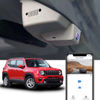 Fitcamx Front 4K+Rear 1080P Dash Cam Adapts for Jeep Renegade 2015-2023 (Black/Grey), OEM Factory Look, Built-in WiFi & APP, Dual HD Video, Loop Recording, G-Sensor, Parking Mode, 128GB Card