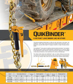 Peerless QuikBinder Plus 5/16-3/8" Ratchet Load Binders - 7,100 lbs WLL, Heavy-Duty, S.A.E. & DOT Compliant 4-Pack (Northgate Cargo Control)
