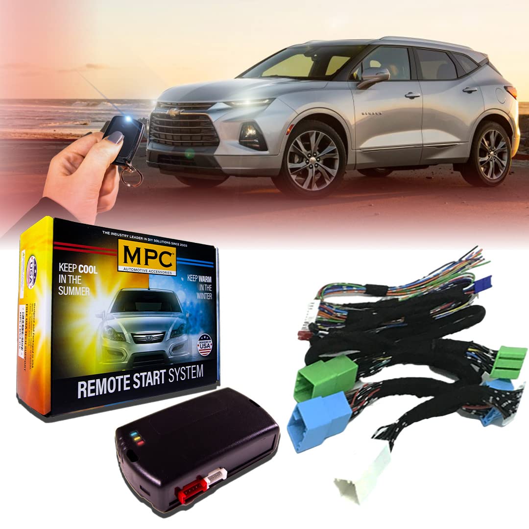 MPC Remote Start Kit Compatible with Chevrolet Blazer 2019-2023 || Push-to-Start || Uses Factory Fob || Includes Software Loader || Premier USA Tech Support