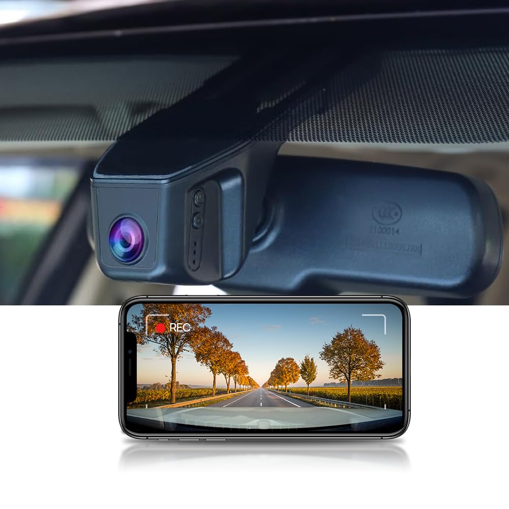 Fitcamx Front 2K+Rear 1080P Dash Cam Adapts for Lexus RC & RC F 2014-2017 RC300 RC350 F Sport, OEM Style, 2 Way HD Video, Loop Recording, WiFi & APP, G-Sensor, Easy to Operate, 64GB Card
