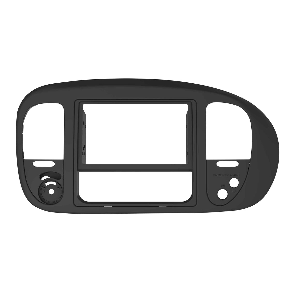 Double DIN Car Stereo Radio Install Kit (Black) Package Compatible with Ford F150 1999 2000 2001 2002 & 2003 Without Factory Amplifier