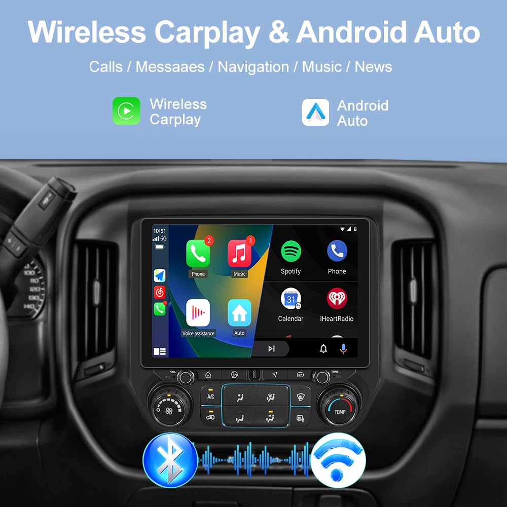 AWESAFE 11.5'' Car Radio Stereo for Chevy Silverado GMC Sierra 2014-2018