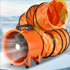 Portable Utility Blower Exhaust Fan for Workshops, Basements and Construction Sites 220V Heavy Duty Industrial Ventilation Equipment Low Noise Ventilation Fan,5m
