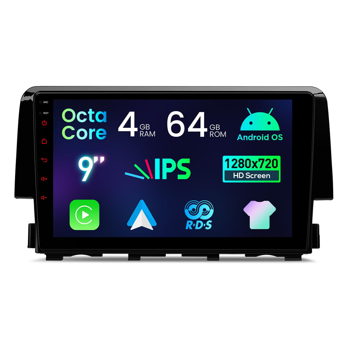 XTRONS 9" Android Car Stereo for Honda Civic (2015-2022) IPS 4+64GB