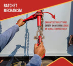 Mytee Products 4 Pack Ratchet Speciality Binder, Jaw-Jaw 10" Barrel, 13,000 lbs WLL