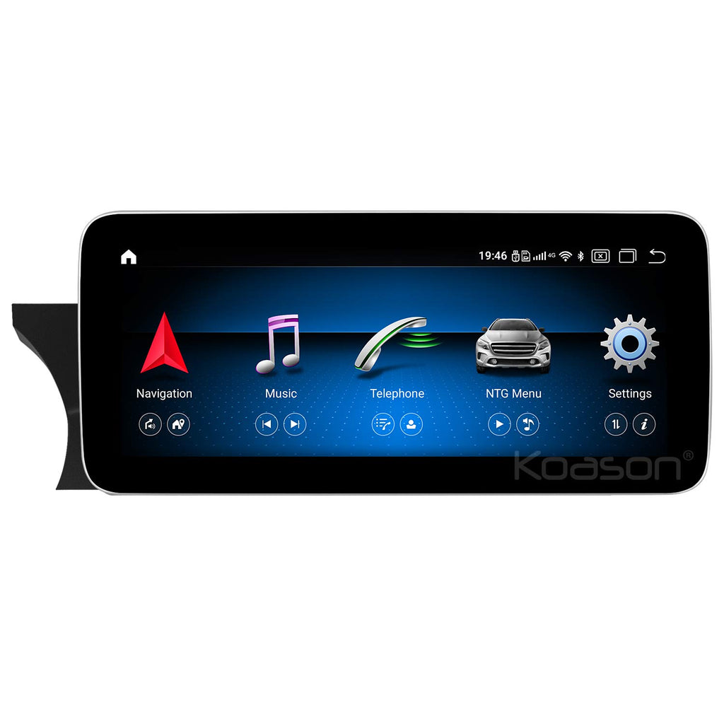 Android 8Core 4+64GB 10.25 inch HD1920 Screen Upgrade Display Monitor Multimedia Player GPS Navigation for Mercedes Benz C W204 (2011-2013) NTG4.5 4.7