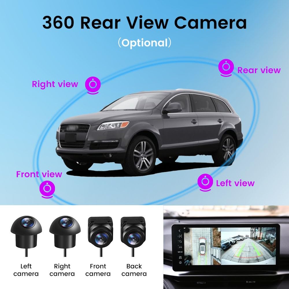 for Audi Q7 2010-2015 MMI 3G 10.25" Octa Core 4G+32G Car CarPlay Android Auto Navigation Android Stereo GPS Radio Display IPS Touchscreen Headunit Tablet Media Player