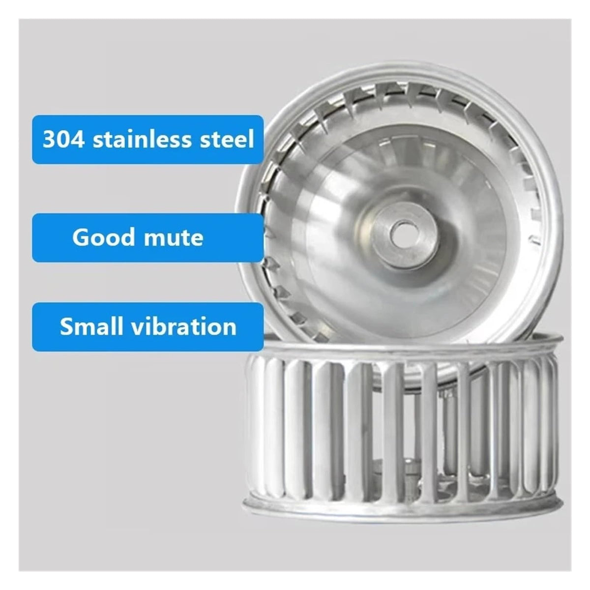 A/C Blower Motor Fan Prat Parts Stainless Steel Riveted Multi-Wing Wind Turbine Forward Tilting Centrifugal Fan Impeller