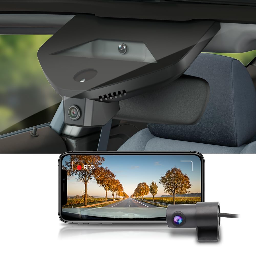 Fitcamx Used Dual 4K+1080P Dash Cam Adapts for Cadillac Escalade 2021-2026