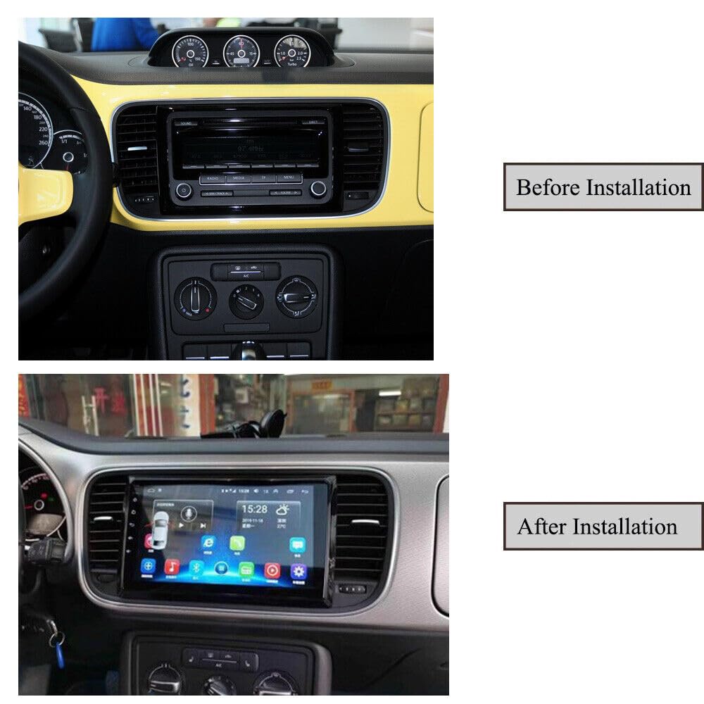 for VW/Volkswagen Beetle 2011-2019 Car Radio Stereo Carplay IPS Android Car Stereo 9" in-Dash Head Unit WiFi GPS Navigation Steering Wheel Control RAM 4G ROM 64G