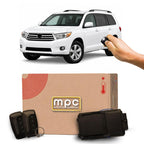 MPC Remote Start Kit Compatible with Toyota Highlander 2008-2010 || 2-Way 1-Button Remotes Long Range || Semi Plug & Play || No Wire Splicing || USA Tech Support