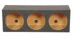 QPower HD12 Triple 12" Sealed Car Audio Subwoofer Box Enclosure, 2-Pack