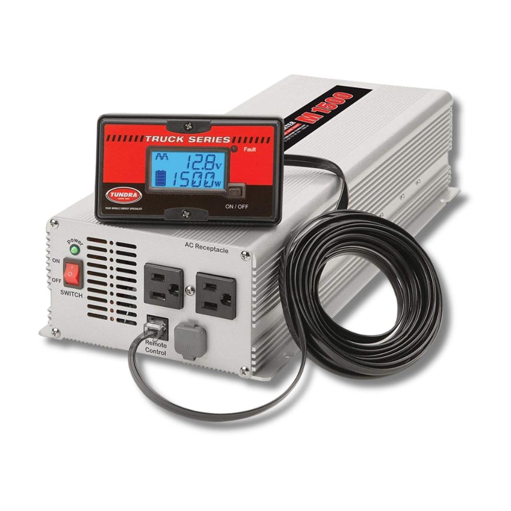 Tundra M Series - Truck Power Inverter - Modified Sine Wave 2500W / 12 Volts DC to 120 Volts AC - M2500