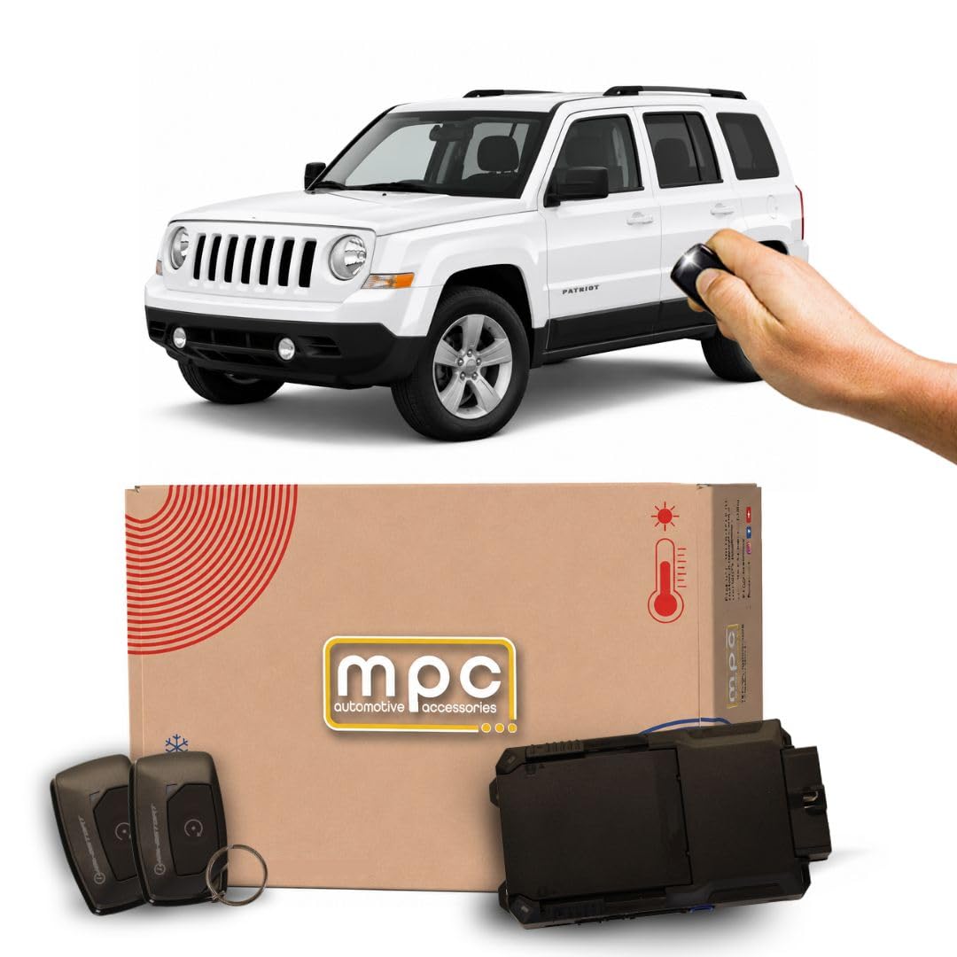 MPC Complete 1-Button Remote Start Kit Compatible with Jeep Patriot 2007-2017 - T-Harness Firmware Preloaded