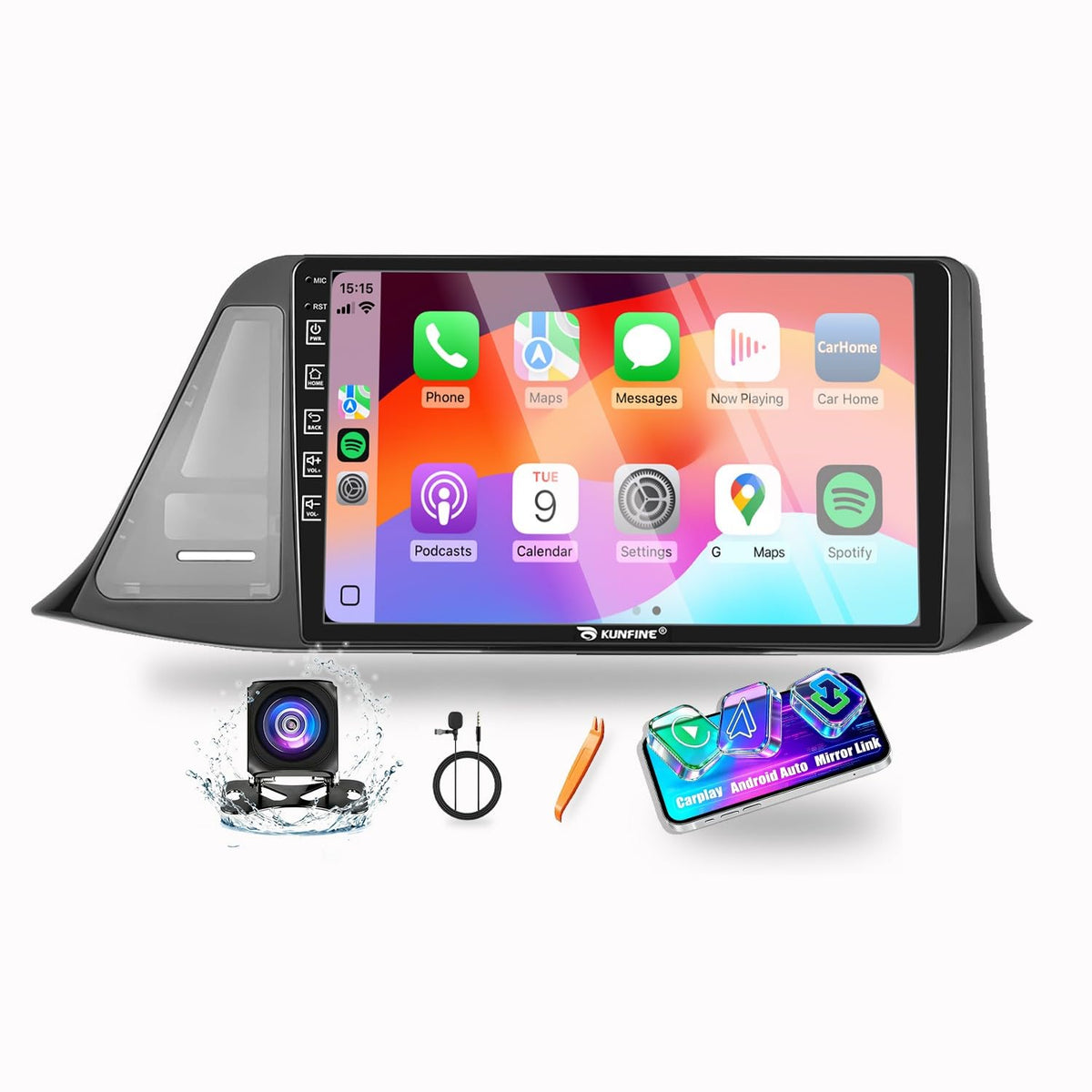 for Toyota C-Hr 2018-2022（RHD） CarPlay Android Auto Navigation Stereo GPS Radio Reverse Camera Display 9" IPS Touchscreen Headunit Tablet Pad Media Player, if Applicable Quad Core 4G+64G