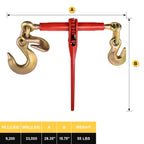 3/8-1/2" Ratchet Load Binder G70 9200Lbs for Flatbed Truck, 4 Pack