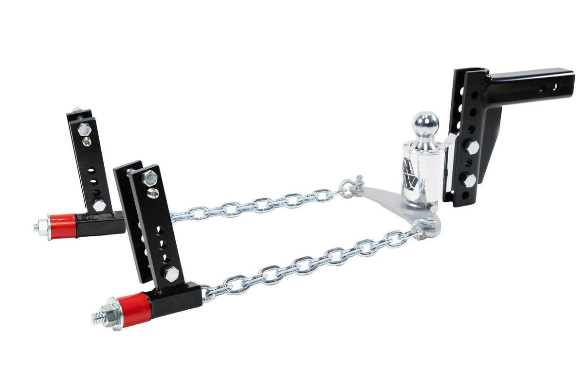 Andersen Hitches Weight Distribution Hitch 2-1/2 Inch Shank 8 Inch Drop 2-5/16 Inch Ball 16K GTWR 3 4 5 6 Inch Brackets Anti-Sway