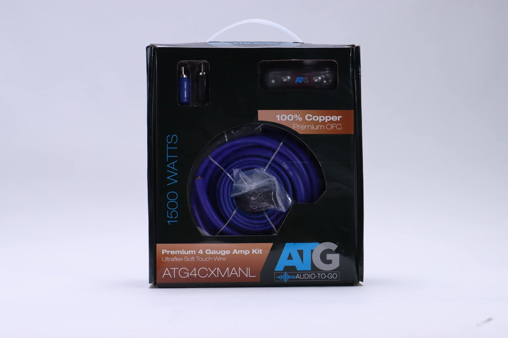 ATG Audio Transcend Series 100% Copper 4 Gauge Amplifier Kit with Mini ANL Fuseholder - ATG4CXMANL