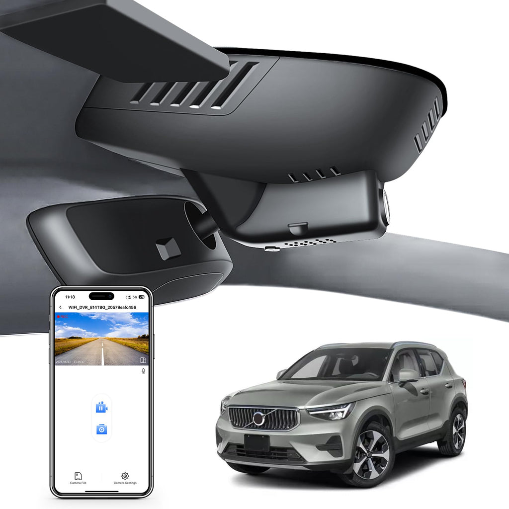 Front 4K & Rear 1080P Dash Cam Custom for Volvo XC40 2019-2022 (Model A)
