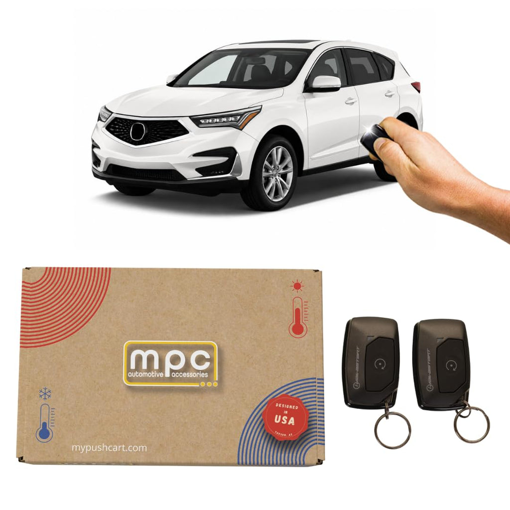 MPC Factory Remote Activated Remote Start Compatible with Acura RDX 2016-2018 Push-to-Start - Plug-in T-Harness - Firmware Preloaded