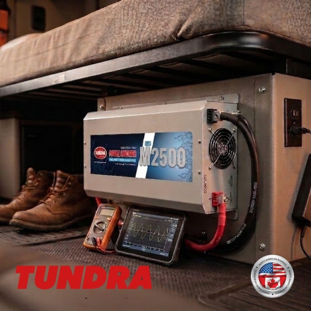Tundra M Series - Truck Power Inverter - Modified Sine Wave 2500W / 12 Volts DC to 120 Volts AC - M2500