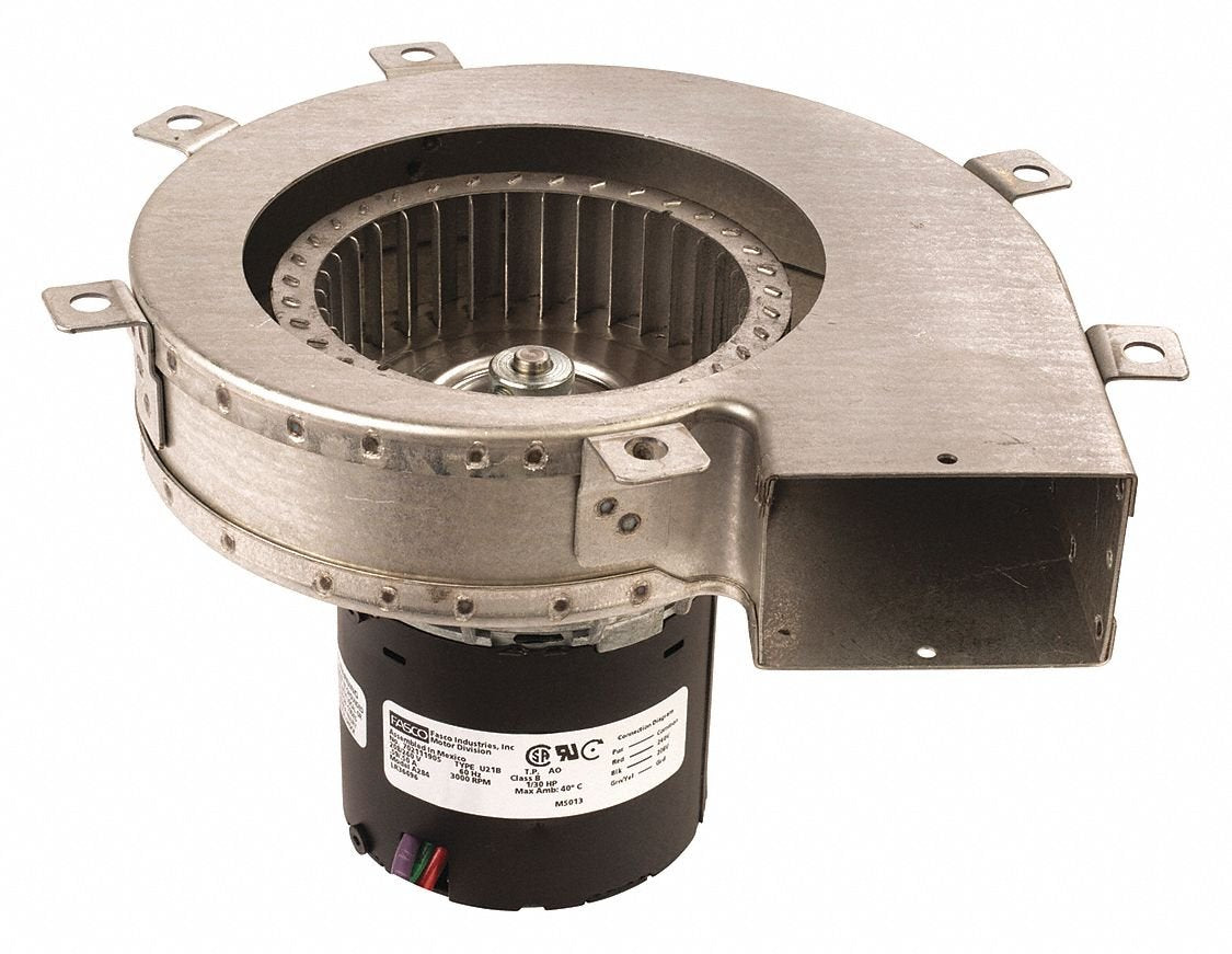 Rectangular Shaded Pole OEM Specialty Blower, Flange: No, Wheel Dia: 4-1/4", 208/240VAC