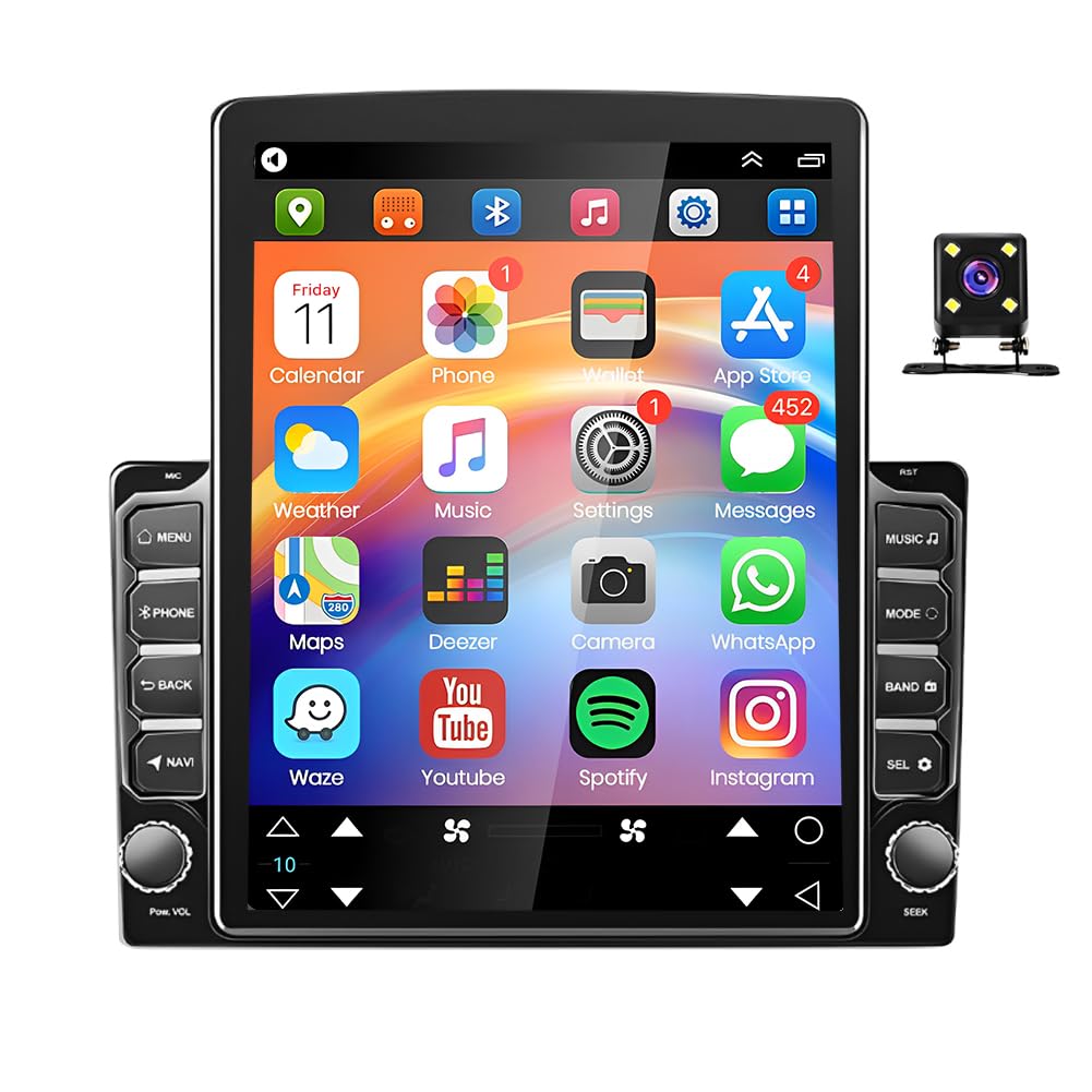 9.7in Android 14 Car Stereo Radio 2DIN for Nissan Xterra 2000-2008 for Nissan Frontier/Xterra 2009-2014 Support Carplay Android Auto GPS Bluetooth WiFi FM RDS DSP Backup Camera,2+32G