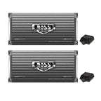 BOSS Audio AR2000M Armor 2000W Class A/B Monoblock Car Amp, 2-8 Ohm, 2-Pack