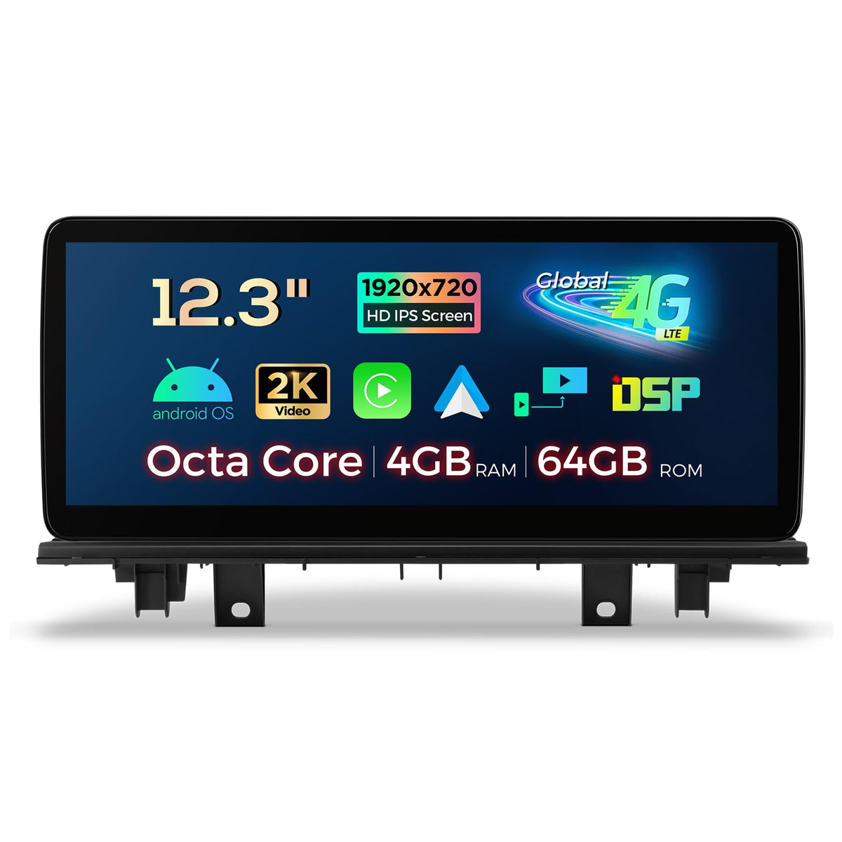 XTRONS 12.3 Inch Android 14 Car Stereo for BMW X1 F48 (2016-2017) NBT System, IPS Touch Screen 4+64GB Global 4G Car Radio GPS Navigation Support Wireless Car Play Android Auto