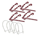 Mytee Products Lever Binder Lock Snap Safety Kit: (4) Safety Locking Clip, (4) 3/8" - 1/2" Chain Binder Lever Style
