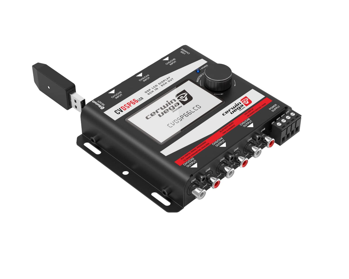 Cerwin Vega 8-Channel Digital Signal Processor for Car Audio System - Advanced Bluetooth Enhancer, Adjustable Crossover, Superior Frequency Response, Tuning Software Included CVDSP88
