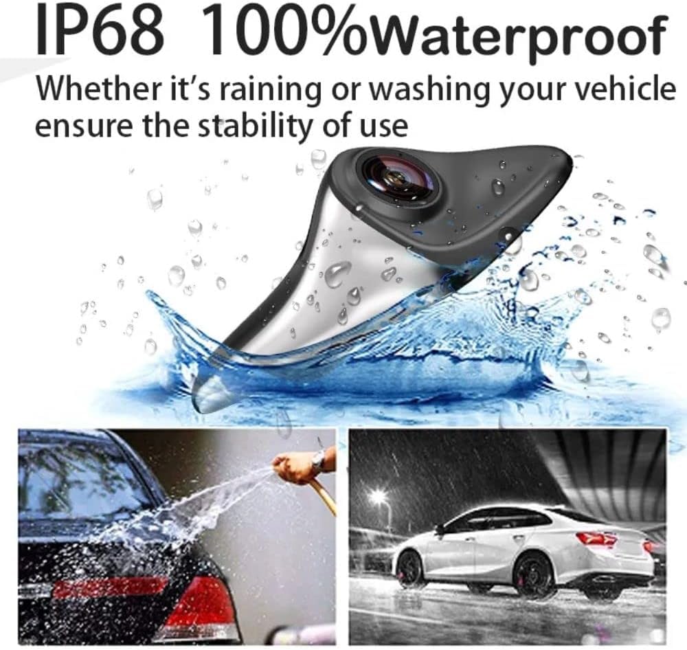 AI Blind Spot Camera Equipped with car Blind spot Display System, Blind spot Driving Recorder, Blind Spot Detection Warning Assistance, Blind Spot Monitoring BSM, Camera Monitoring System CMS (White)