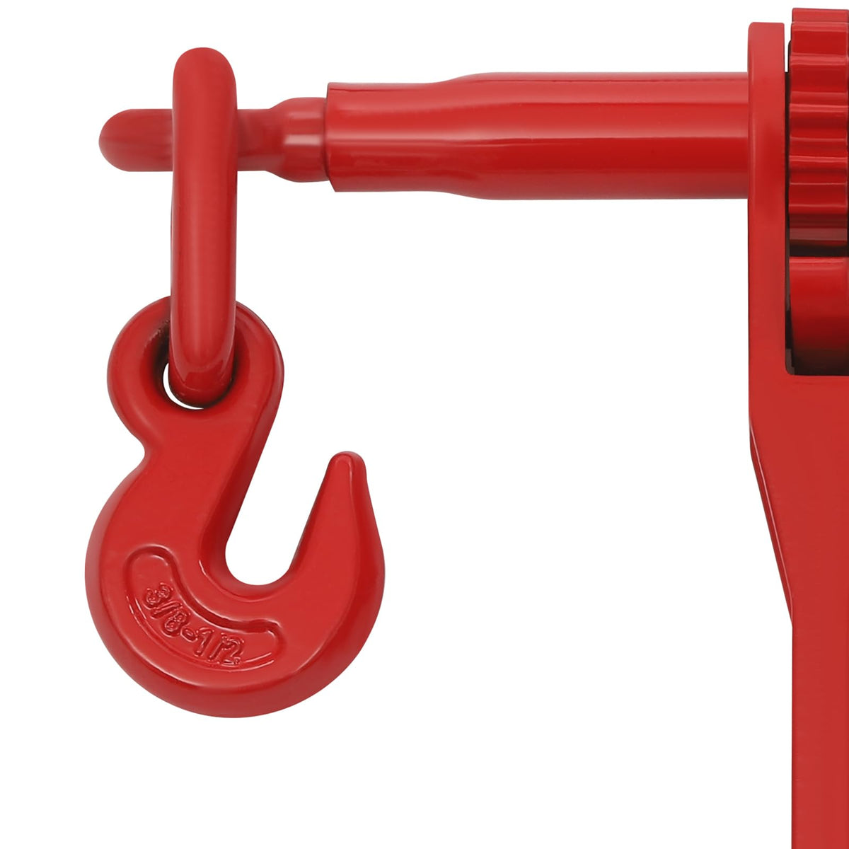 Chain and Binder Kit, 3/8-inch-1/2-inch Ratchet Load Binder 6,000 lb. Tension Strap Class 360° Swivel Hook Handle for Transporting, Securing Large Loads