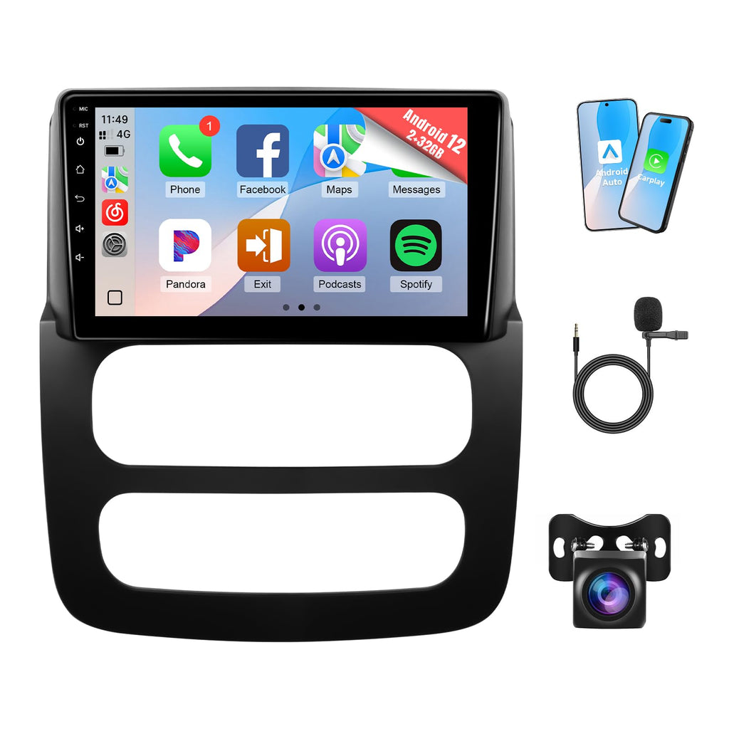 8Core 4G+64G Android 13 Car Stereo for Jeep Wrangler 2007-2018
