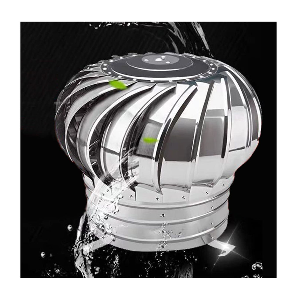 Stainless Steel 500mm Roof Ventilator Chimney Cowl with Spinner - Anti-Downdraught Design, Durable Weatherproof Venting Solution for Enhanced Home Airflow
