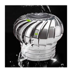 Stainless Steel 500mm Roof Ventilator Chimney Cowl with Spinner - Anti-Downdraught Design, Durable Weatherproof Venting Solution for Enhanced Home Airflow