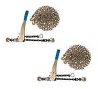 Mytee Products 4 Pcs G70 5/16" Chain & Easy Binder Kit - (2) 5/16"-3/8" Easy Ratcheting Chain Load Binder & (2) 5/16" x 20' G70 Transport Chain w/Grab Hooks - 4700 lbs WLL for Truck Trailer Tie Down